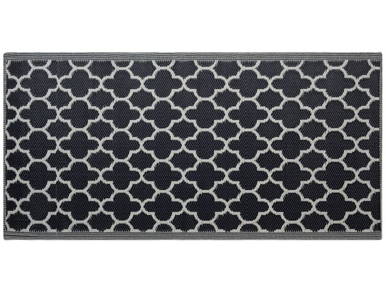 Venkovní oboustranný koberec černý 90x180 cm SURAT_716285