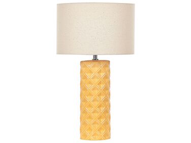 Ceramic Table Lamp Yellow BALONNE