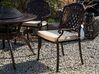 Conjunto de 4 cadeiras de jardim em alumínio castanho escuro MANFRIA_765569