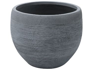 Stone Plant Pot 50x50x39 cm Grey ZAKROS 