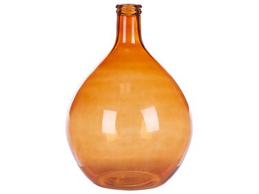 Glass Decorative Vase 48 cm Golden Brown CHATNI