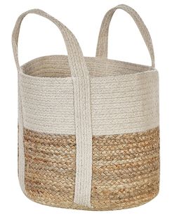 Juuttikori beige/valkoinen ⌀ 35 cm SONIPAT