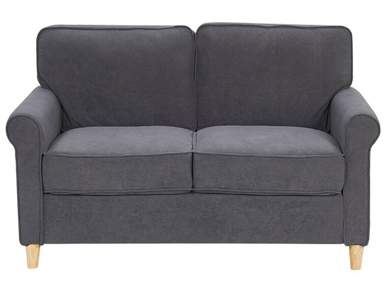 2-istuttava sohva sametti tummanharmaa RONNEBY_767083
