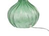 Tischlampe Glas smaragdgrün 41 cm Trommelform KEILA_867380