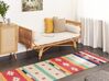 Tappeto kilim cotone multicolore 80 x 300 cm MARGARA_869770