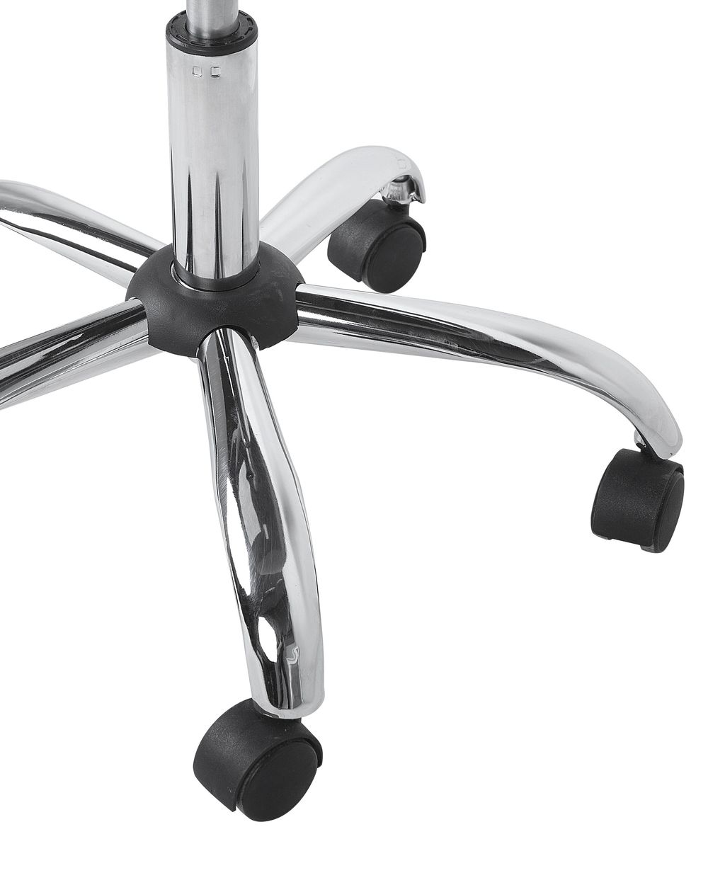 Velvet Armless Desk Chair Black SELMA Beliani.co.uk