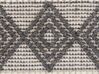 Teppich Wolle beige / grau 140 x 200 cm geometrisches Muster Kurzflor DAVUTLAR_830880