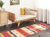 Bavlněný kelimový koberec 80 x 300 cm vícebarevný ALAPARS_869815