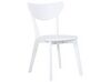 Spisebordsæt 4 stole + Bord Hvid ROXBY_792026