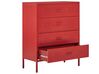 4 Drawer Metal Chest Red ENAGO_812239