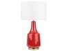 Ceramic Table Lamp Red TRIVERSA_690619