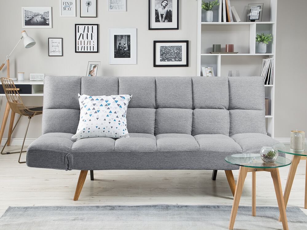 Sofa rozkładana jasnoszara INGARO