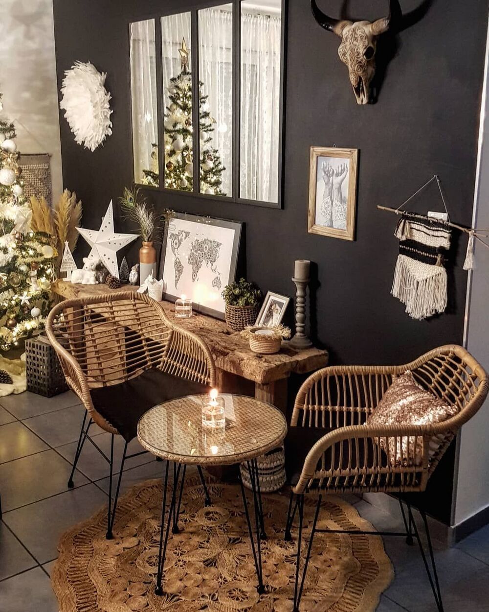 Conjunto de muebles de balcón marrón TROPEA | Beliani.es