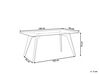 Glass Top Dining Table 180 x 90 cm HUDSON_797734