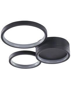 LED-kattovalaisin teräs musta AGNAT