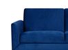 3 Seater Velvet Sofa Navy Blue FENES_730328