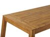 Šesťmiestna sada záhradného nábytku so stoličkami lavicou a stolom agátové svetlé drevo LIVORNO_796757