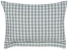 Set of 2 Cushions Chequered Pattern 40 x 60 cm Green and White TALYA_902082