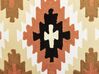 Coussin en coton à motif géométrique multicolore brodé 50 x 50 cm SERAMPORE_829320