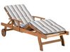 Poduszka na leżak ogrodowy niebiesko-beżowa TOSCANA/JAVA_746282