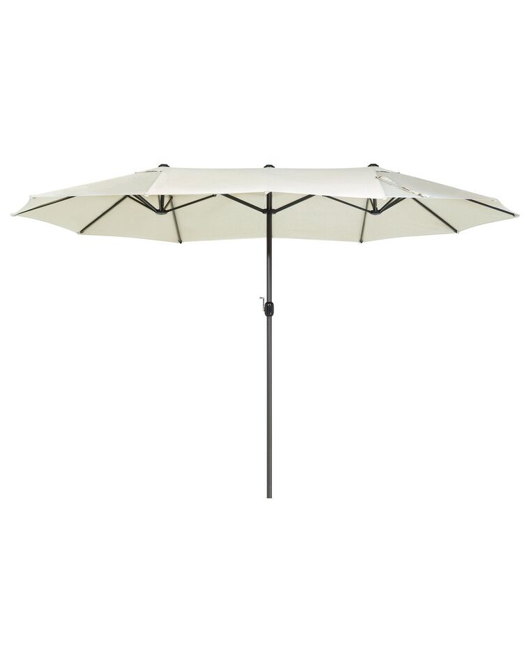 Dobbel parasoll 270 x 460 x 247 cm beige SIBILLA_680019