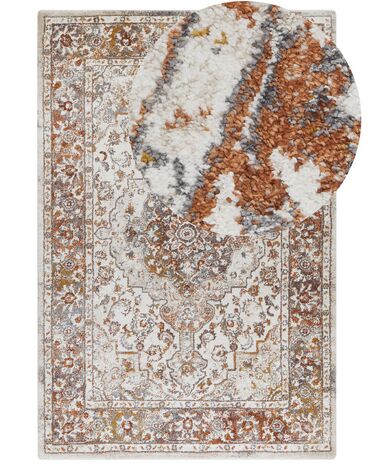 Teppich beige / braun 200 x 300 cm orientalisches Muster VAYK