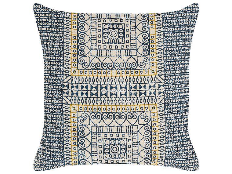 Cotton Cushion Geometric Pattern 50 x 50 cm Multicolour SIDI_831180