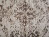 Pouf in tessuto grigio/beige talpa 42 x 42 cm MEERUT_711476