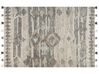 Wool Kilim Area Rug 200 x 300 cm Grey ARATASHEN_860052