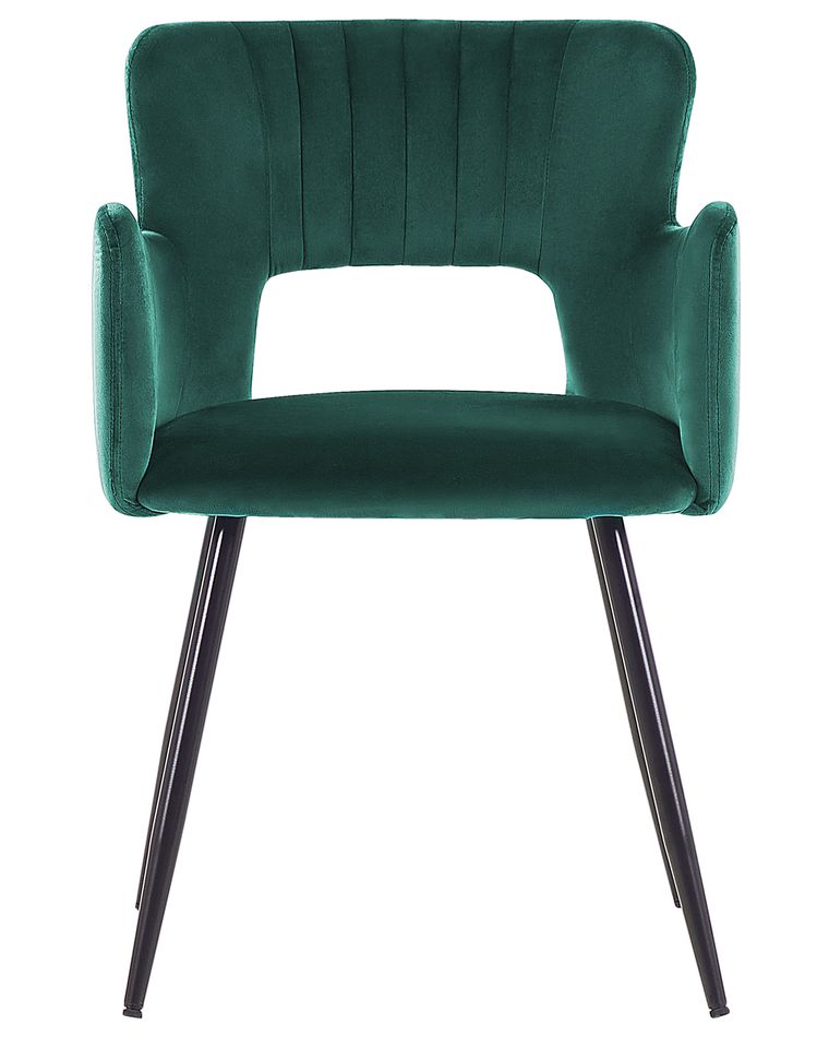TecTake® Set Of 4 Velvet Dining Chairs With Slim Steel Legs, Large - View #8