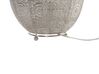 Lampa stołowa orientalny lampion metalowa srebrna MARINGA_722885