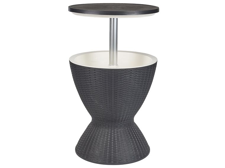 Chladící barový stolek ⌀ 48 cm černý AISA_861683