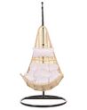 PE Rattan Hanging Chair with Stand Natural ATRI II_763806