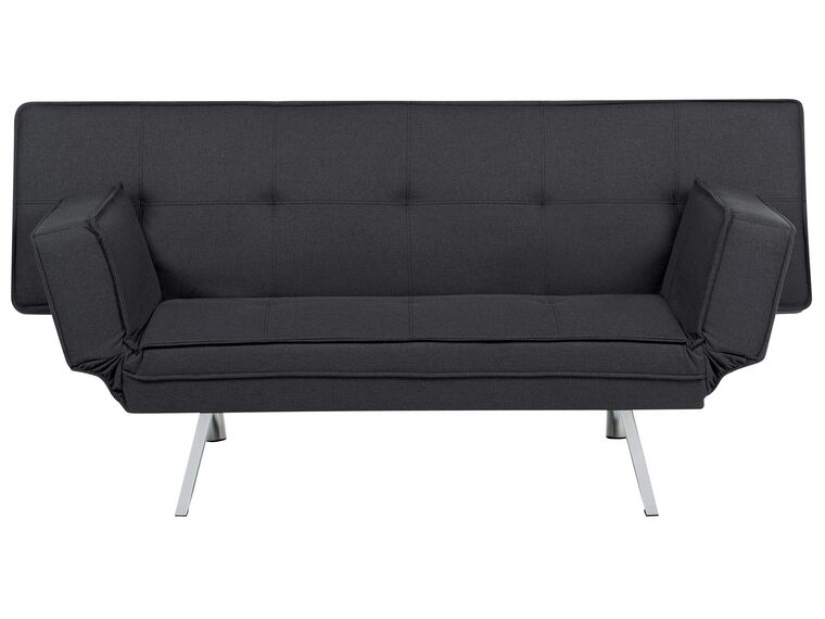Tapicerowana sofa rozkładana czarna BRISTOL_905017