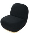 Boucle Armless Chair Black LOVIISA_899162