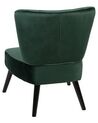 Fotel welurowy zielony VAASA_719856