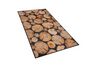 Hnědý koberec s motivem dřeva KARDERE 80 x 150 cm_805092