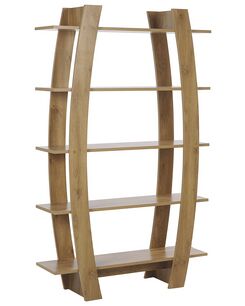 Kirjahylly 5 hyllyä vaalea puu KENER Kirjahylly 5 hyllyä vaalea puu KENER