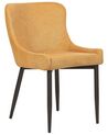 Set of 2 Dining Chairs Yellow EVERLY_881885