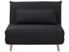 Fabric Single Sofa Bed Black SETTEN_708061