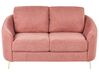2-Sitzer Sofa Polsterbezug rosa / gold TROSA_851833