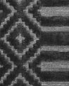 Teppich dunkelgrau 140 x 200 cm geometrisches Muster Kurzflor ADATEPE_750674
