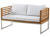 4 Seater Acacia Wood Garden Sofa Set White BERMUDA_782709