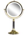 Make-up spiegel met LED goud ø 18 cm BAIXAS_813666