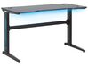 Herní stůl s RGB LED světlem 120 x 60 cm černý DORAN_796659
