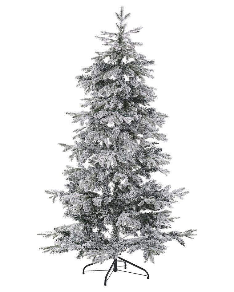 Sapin de Noël artificiel 180 cm blanc TOMICHI _782991