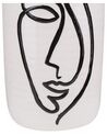 Vaso de cerâmica grés branca 22 cm AENUS_810631