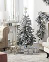 Künstlicher Weihnachtsbaum schneebedeckt 120 cm weiß TOMICHI_813103
