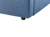 Łóżko z pojemnikiem tapicerowane 180 x 200 cm niebieskie DREUX_861133