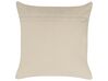 Cotton Cushion Geometric Pattern 50 x 50 cm Silver OUJDA_831080